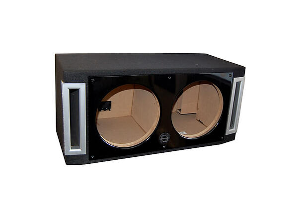 Bassworx GPH210BK basskasse til 2x10", 68L,(port tuning 40Hz), sort 